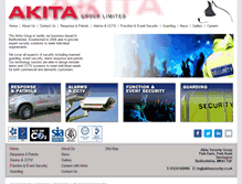 Tablet Screenshot of akitasecurityservices.com